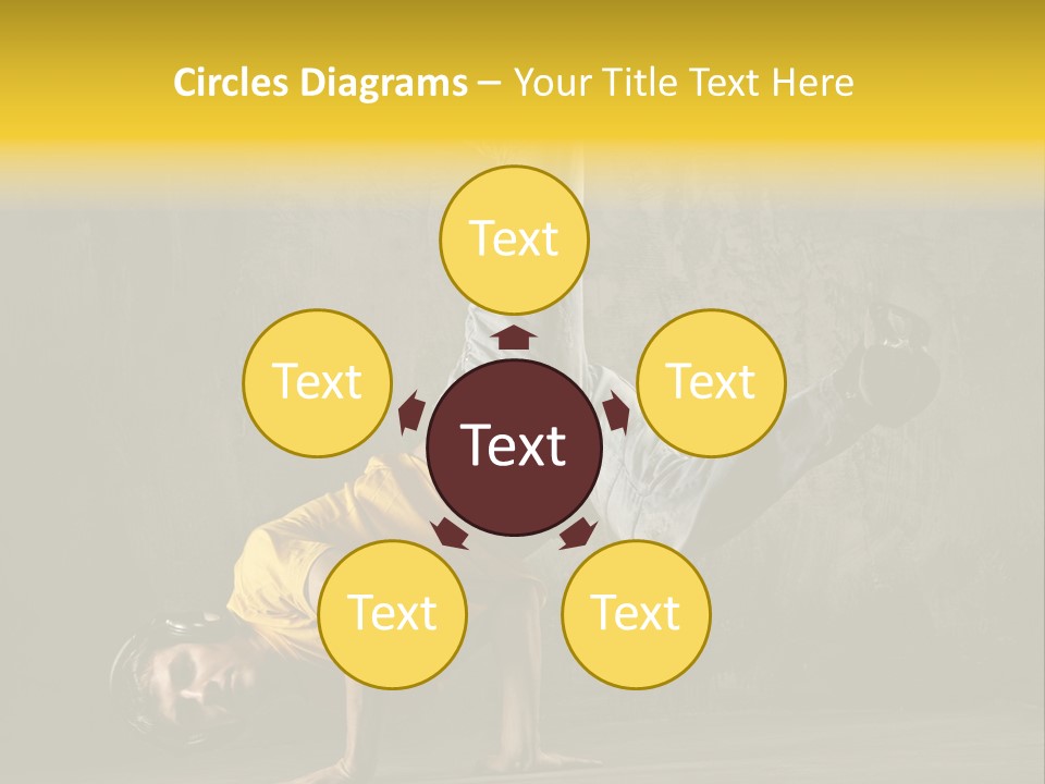 Jumper Moving Hip Hop PowerPoint Template