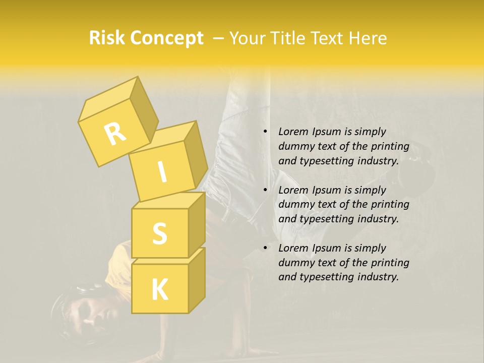 Jumper Moving Hip Hop PowerPoint Template