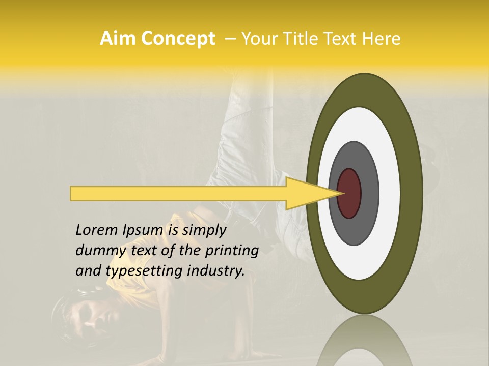 Jumper Moving Hip Hop PowerPoint Template