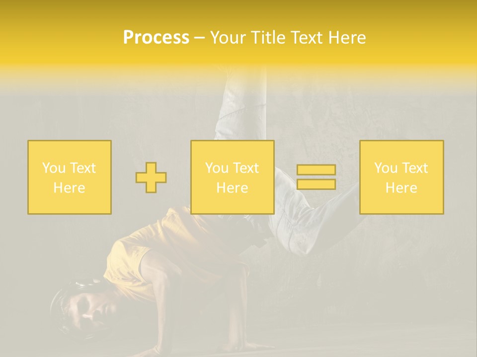 Jumper Moving Hip Hop PowerPoint Template