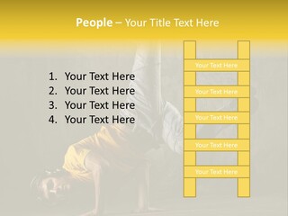 Jumper Moving Hip Hop PowerPoint Template