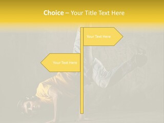 Jumper Moving Hip Hop PowerPoint Template