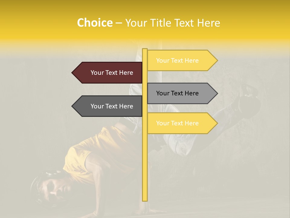 Jumper Moving Hip Hop PowerPoint Template