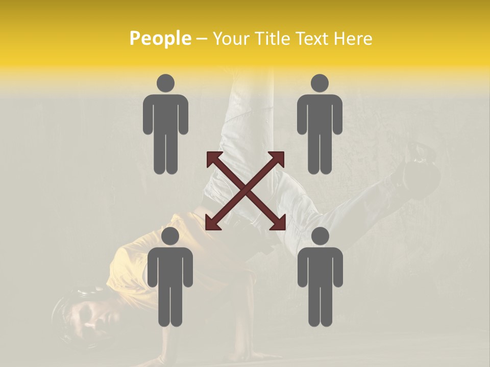 Jumper Moving Hip Hop PowerPoint Template