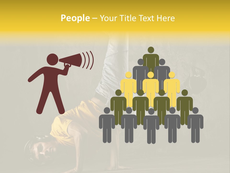 Jumper Moving Hip Hop PowerPoint Template