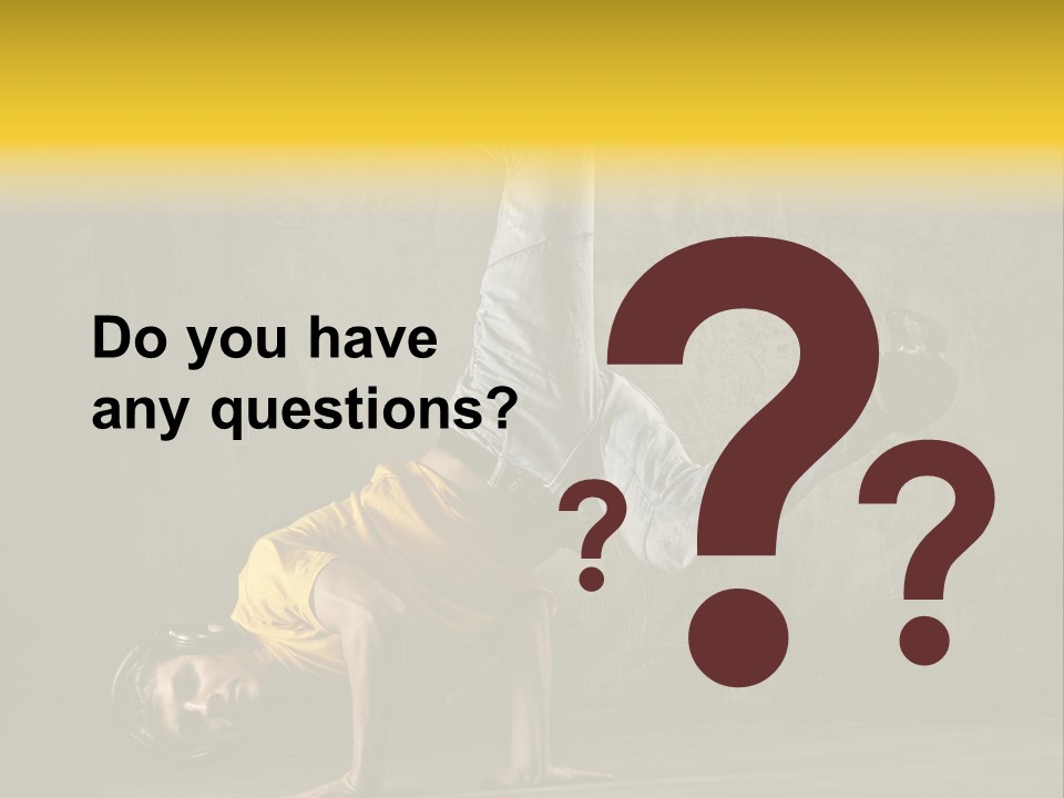 Jumper Moving Hip Hop PowerPoint Template