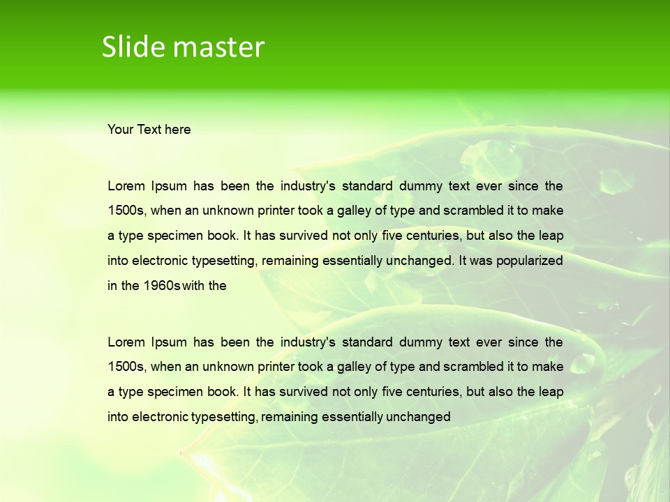 Summer Outdoor Biology PowerPoint Template