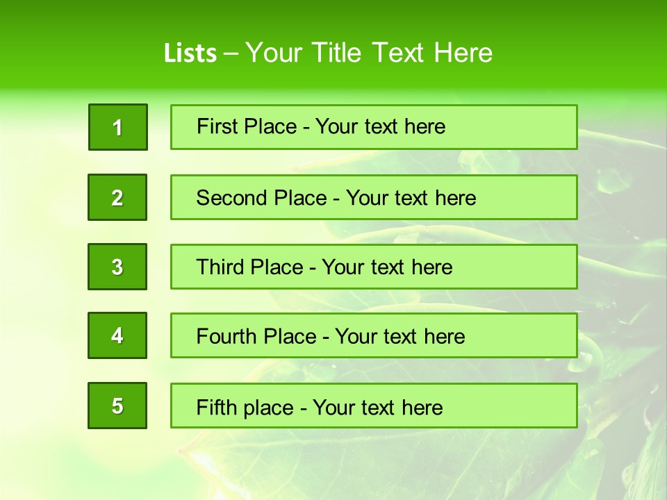Summer Outdoor Biology PowerPoint Template