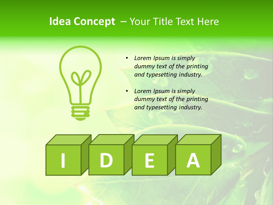 Summer Outdoor Biology PowerPoint Template