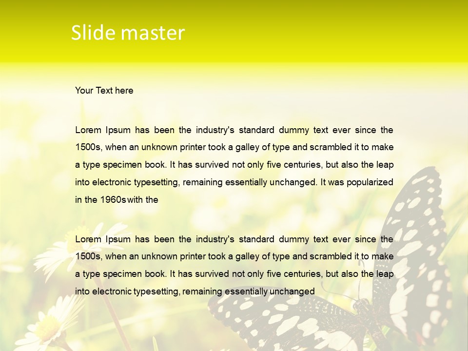 Landscape Plant Sky PowerPoint Template