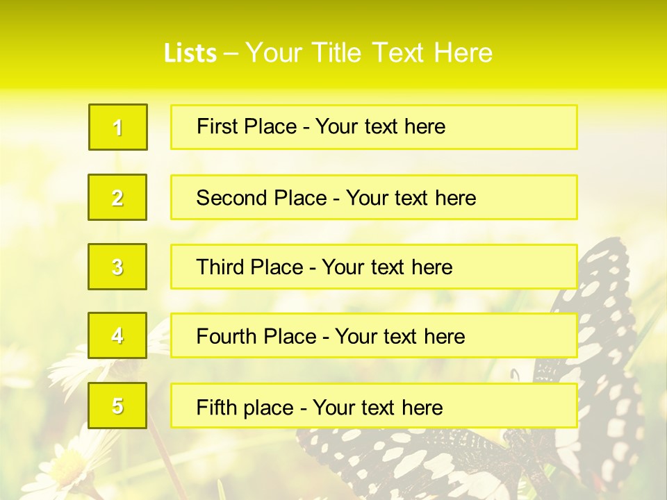 Landscape Plant Sky PowerPoint Template