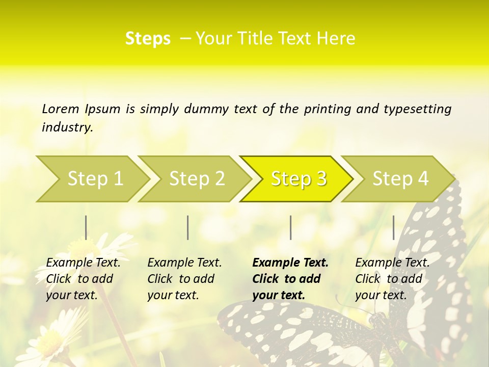 Landscape Plant Sky PowerPoint Template