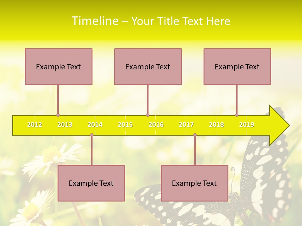 Landscape Plant Sky PowerPoint Template