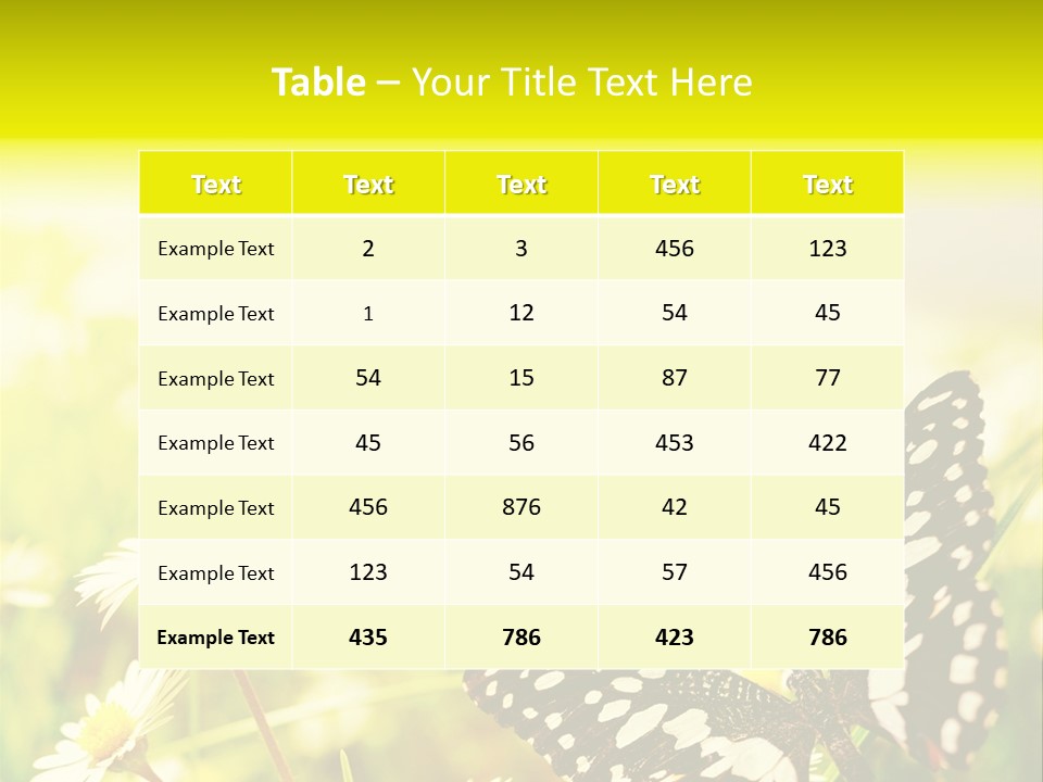Landscape Plant Sky PowerPoint Template