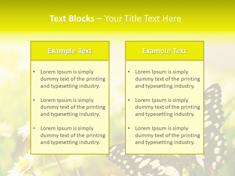 Landscape Plant Sky PowerPoint Template