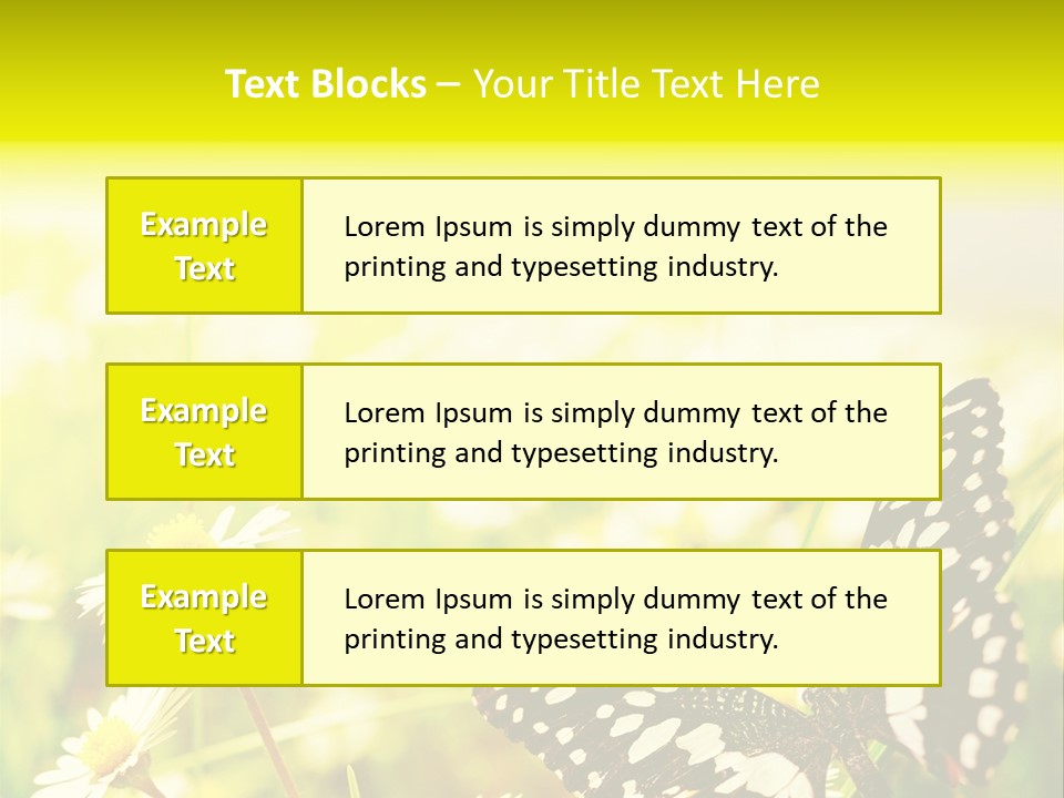 Landscape Plant Sky PowerPoint Template