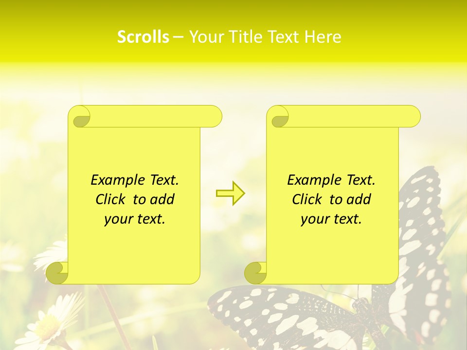 Landscape Plant Sky PowerPoint Template