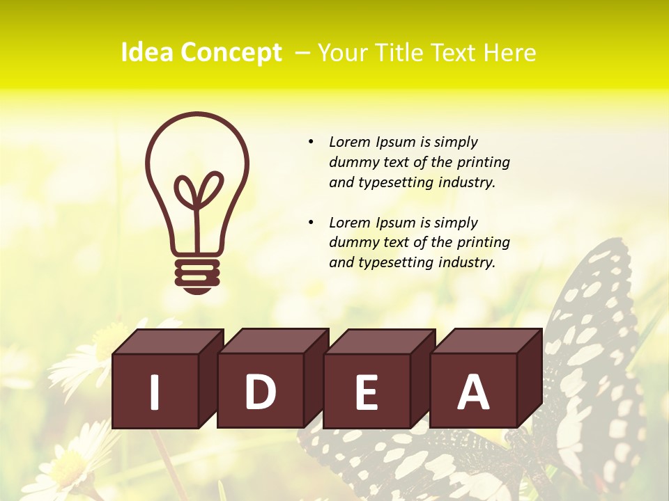 Landscape Plant Sky PowerPoint Template