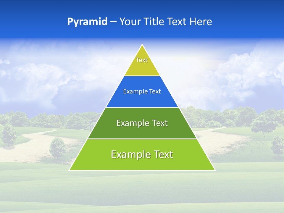 White Panorama Meadow PowerPoint Template