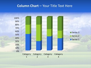 White Panorama Meadow PowerPoint Template