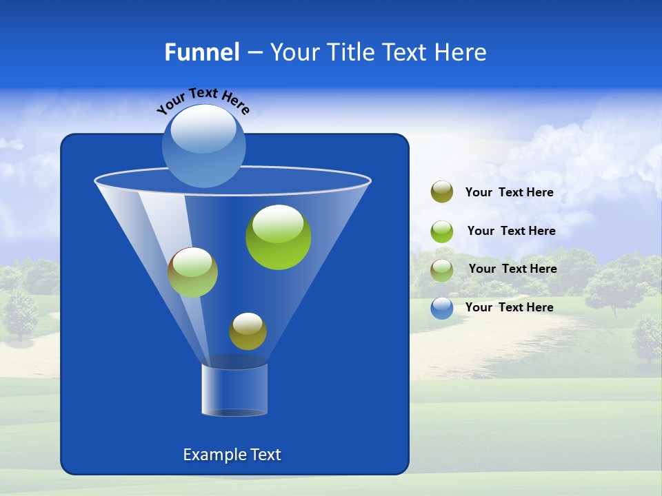 White Panorama Meadow PowerPoint Template