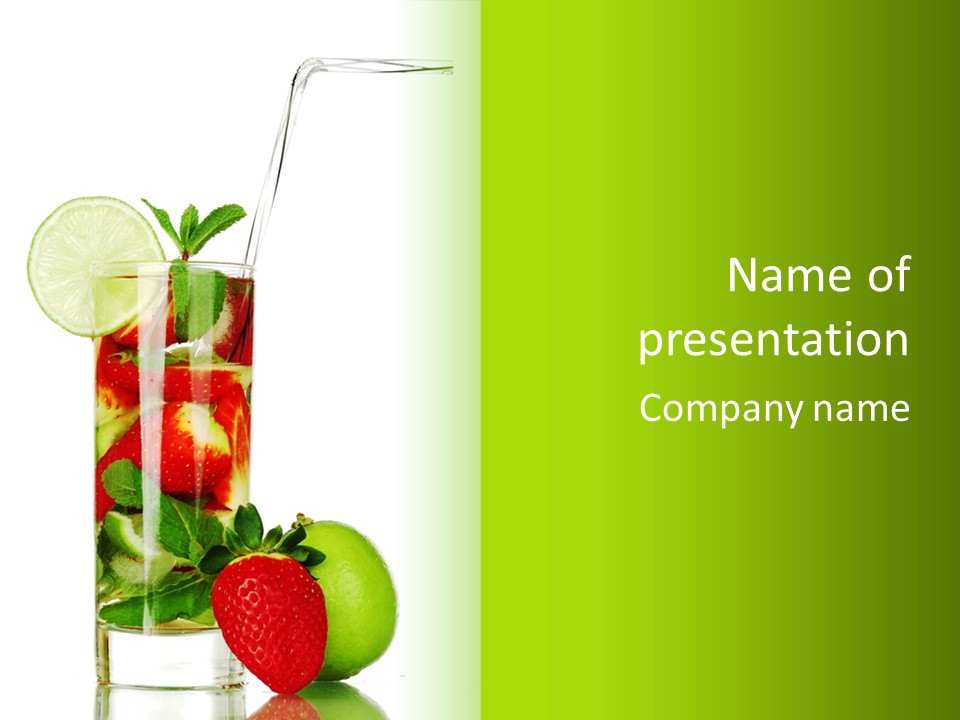 Decoration Sweet Lime PowerPoint Template