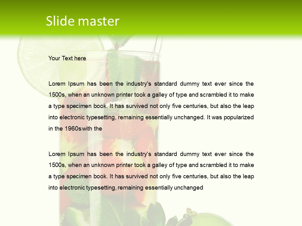 Decoration Sweet Lime PowerPoint Template