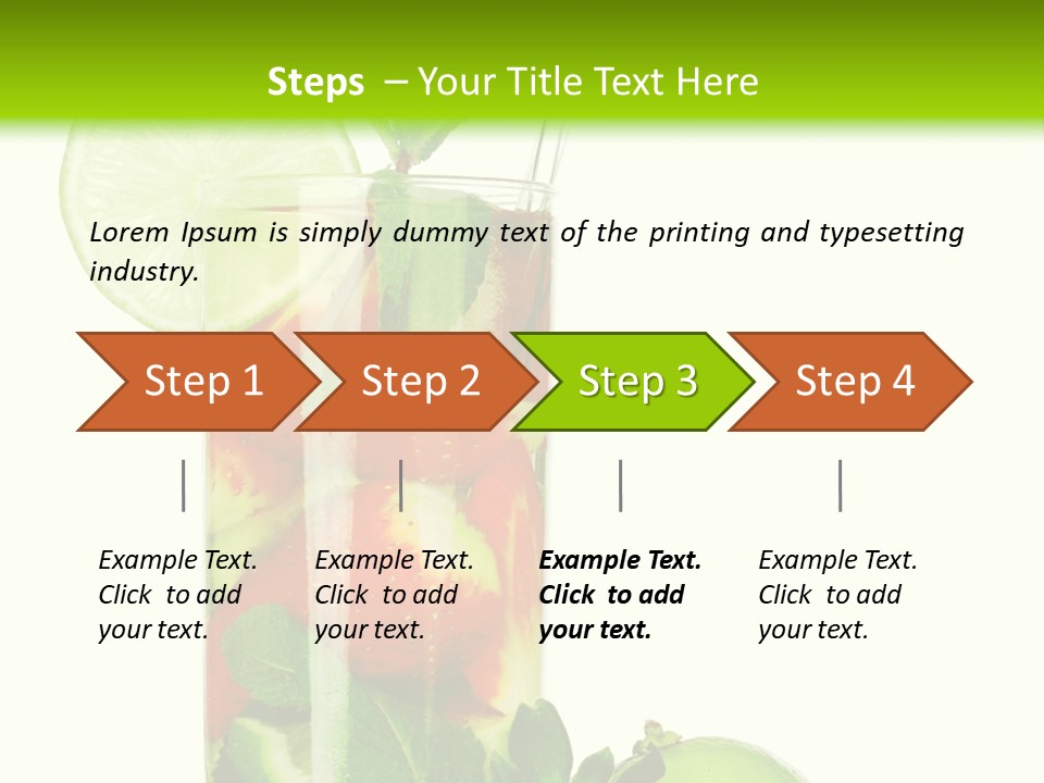 Decoration Sweet Lime PowerPoint Template