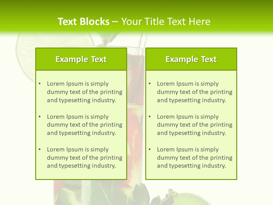 Decoration Sweet Lime PowerPoint Template