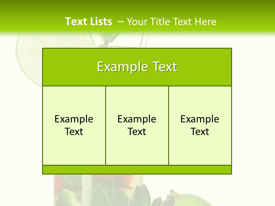 Decoration Sweet Lime PowerPoint Template
