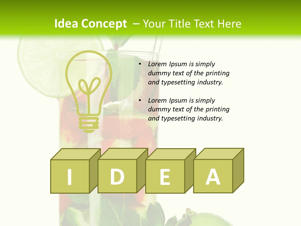 Decoration Sweet Lime PowerPoint Template