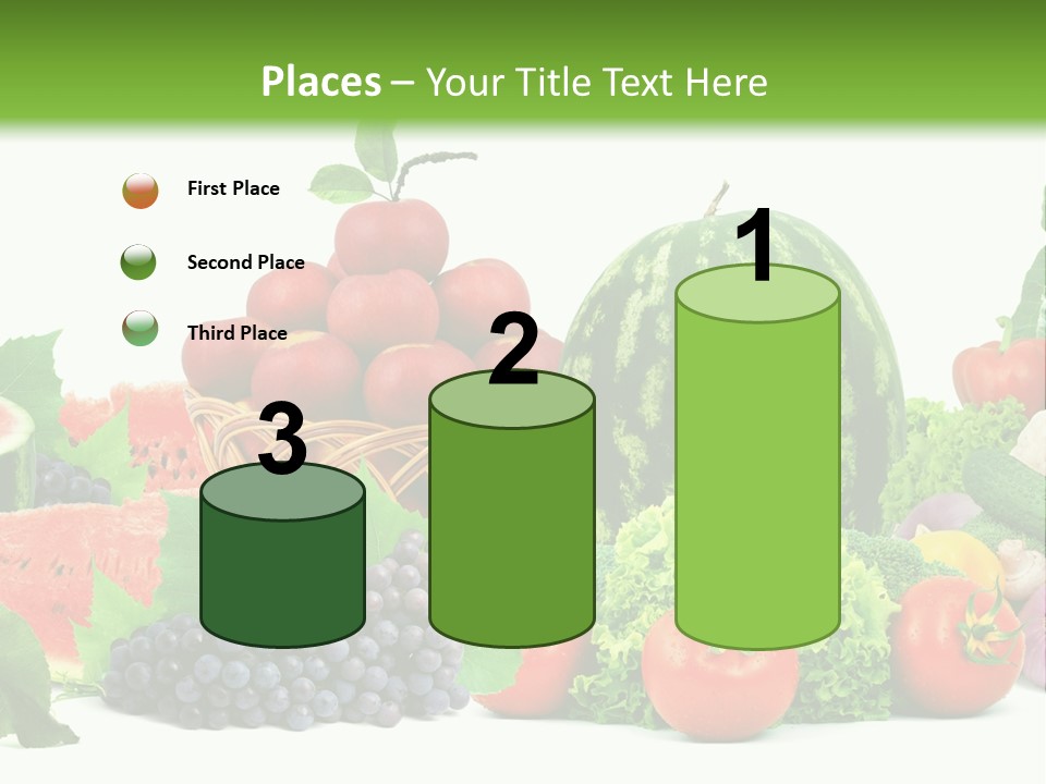 Freshness Isolated Juicy PowerPoint Template