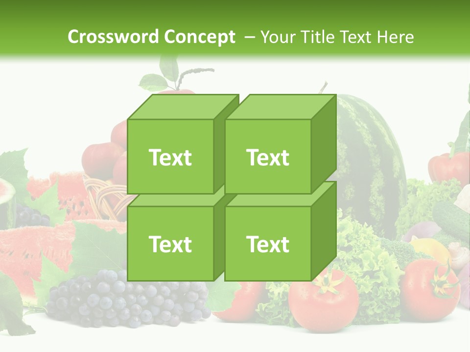 Freshness Isolated Juicy PowerPoint Template