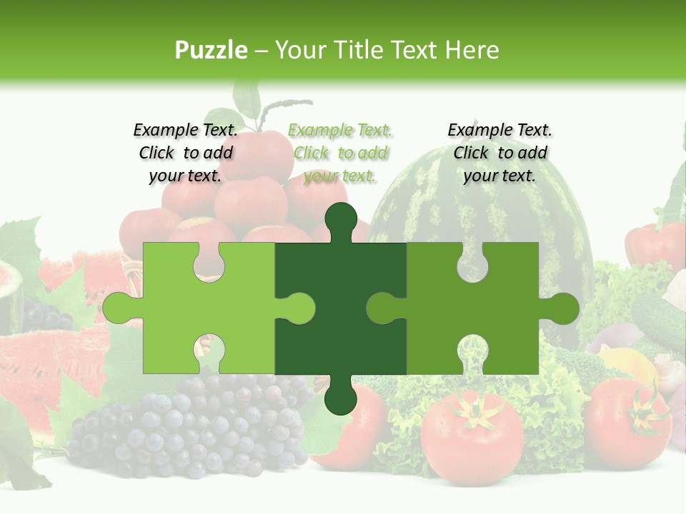 Freshness Isolated Juicy PowerPoint Template