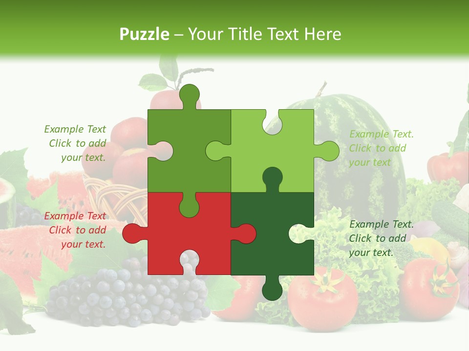 Freshness Isolated Juicy PowerPoint Template