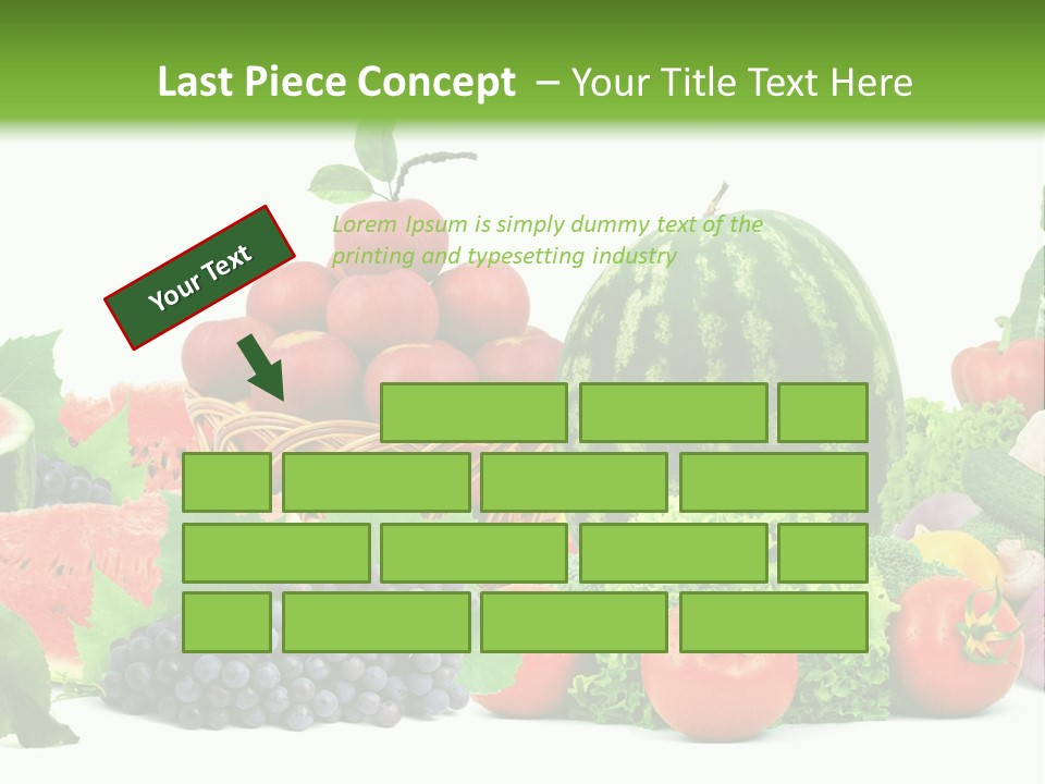 Freshness Isolated Juicy PowerPoint Template