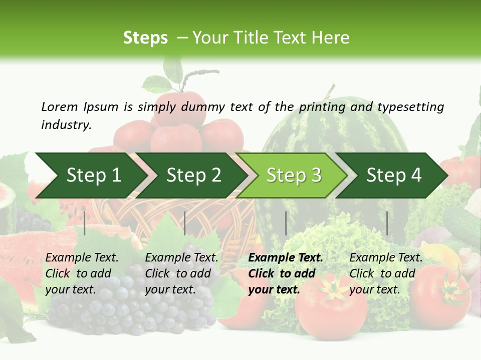 Freshness Isolated Juicy PowerPoint Template