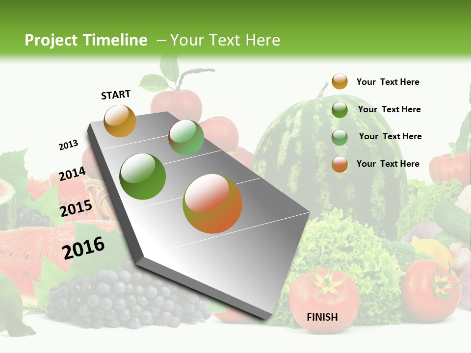 Freshness Isolated Juicy PowerPoint Template