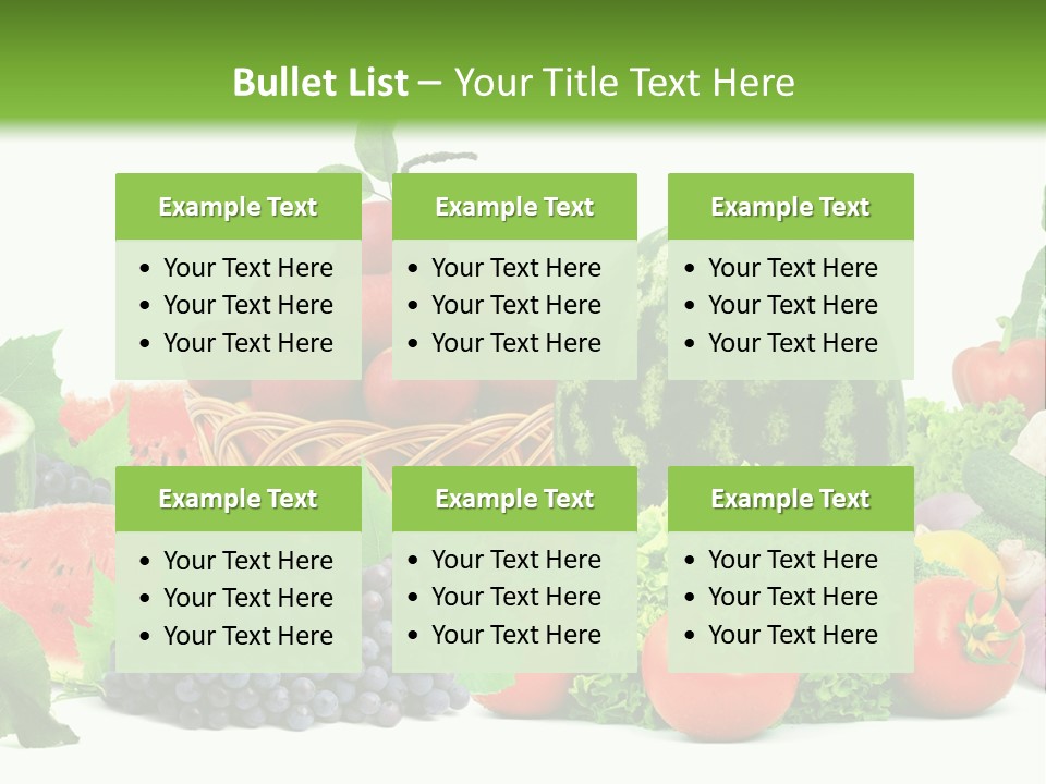 Freshness Isolated Juicy PowerPoint Template