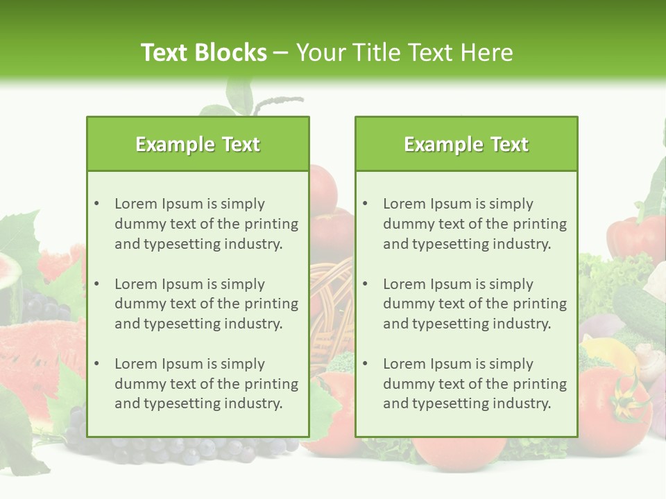 Freshness Isolated Juicy PowerPoint Template