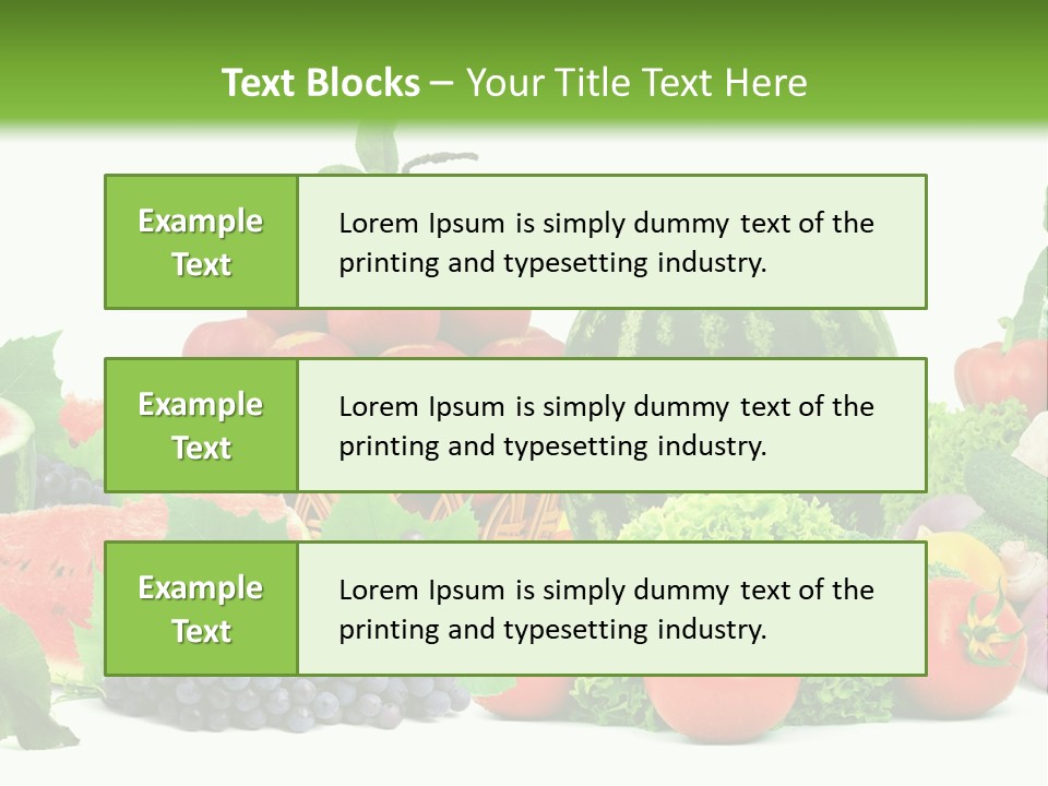 Freshness Isolated Juicy PowerPoint Template