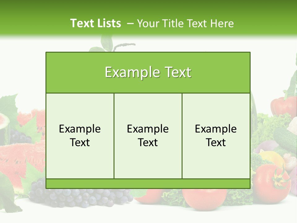 Freshness Isolated Juicy PowerPoint Template