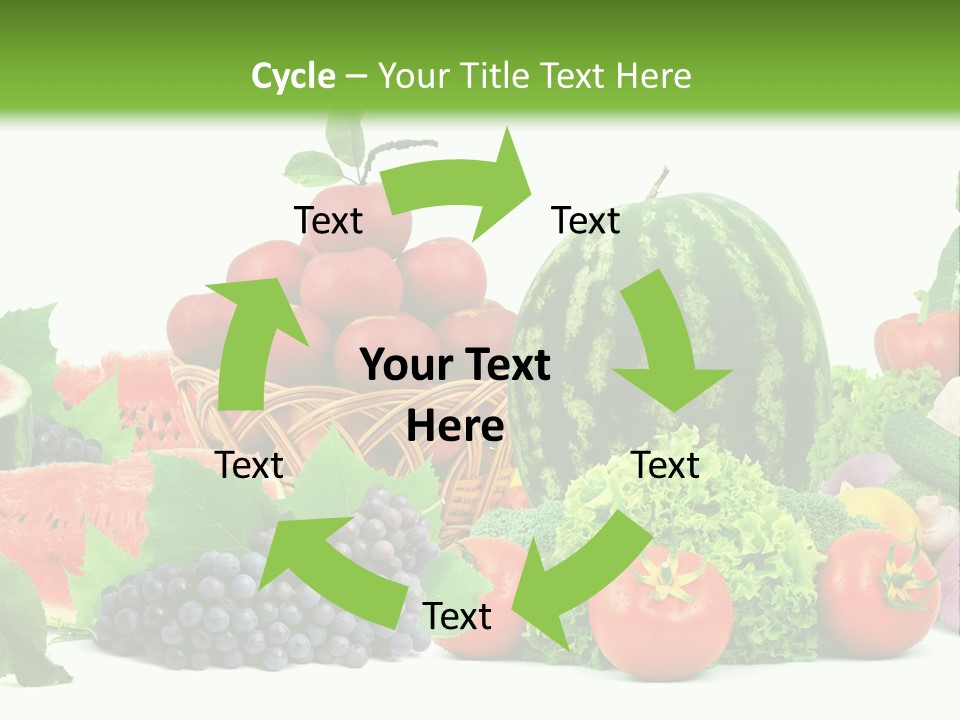 Freshness Isolated Juicy PowerPoint Template