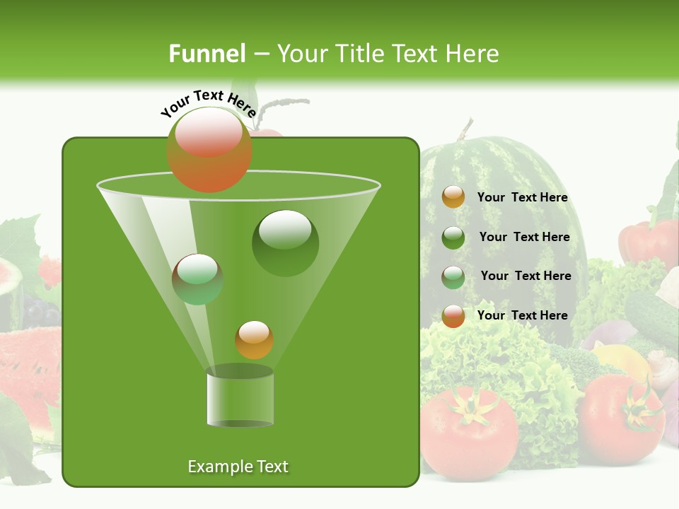 Freshness Isolated Juicy PowerPoint Template