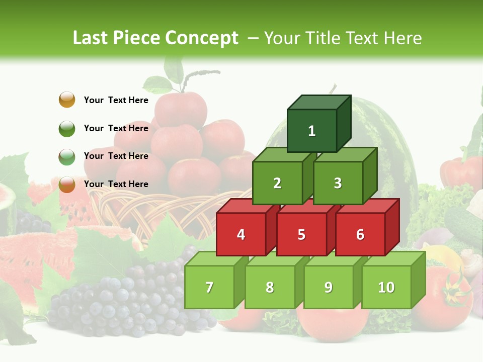 Freshness Isolated Juicy PowerPoint Template