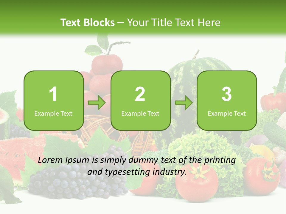Freshness Isolated Juicy PowerPoint Template