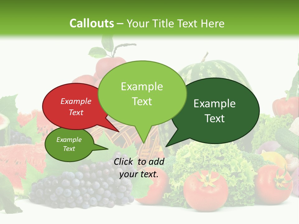 Freshness Isolated Juicy PowerPoint Template