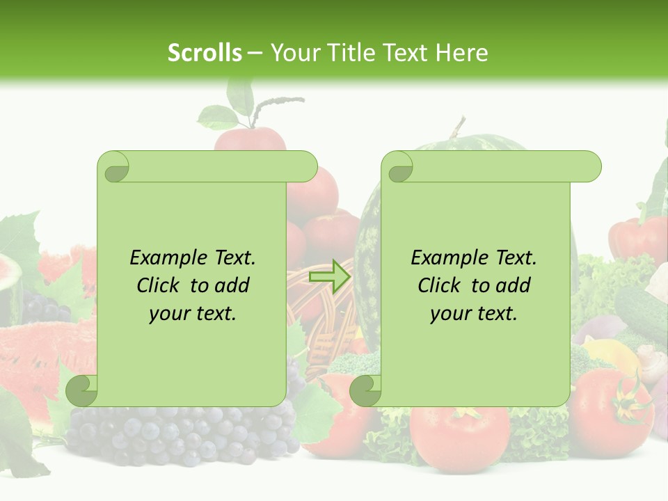 Freshness Isolated Juicy PowerPoint Template