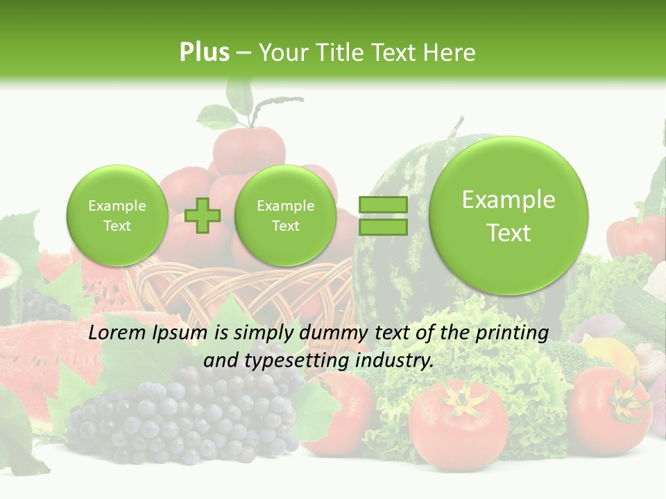 Freshness Isolated Juicy PowerPoint Template
