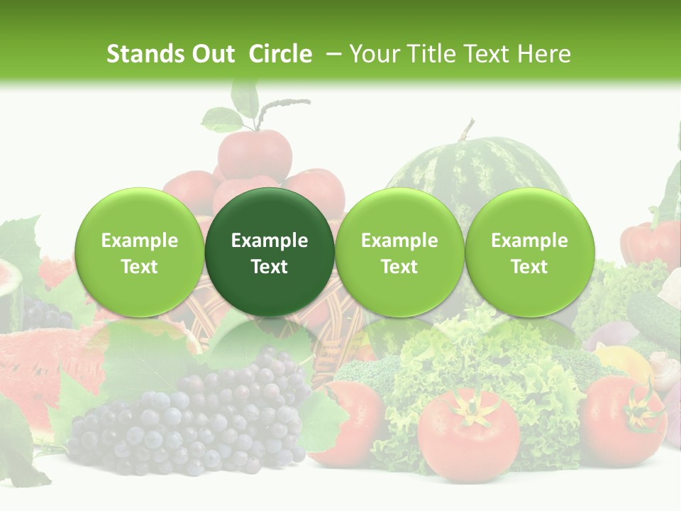 Freshness Isolated Juicy PowerPoint Template